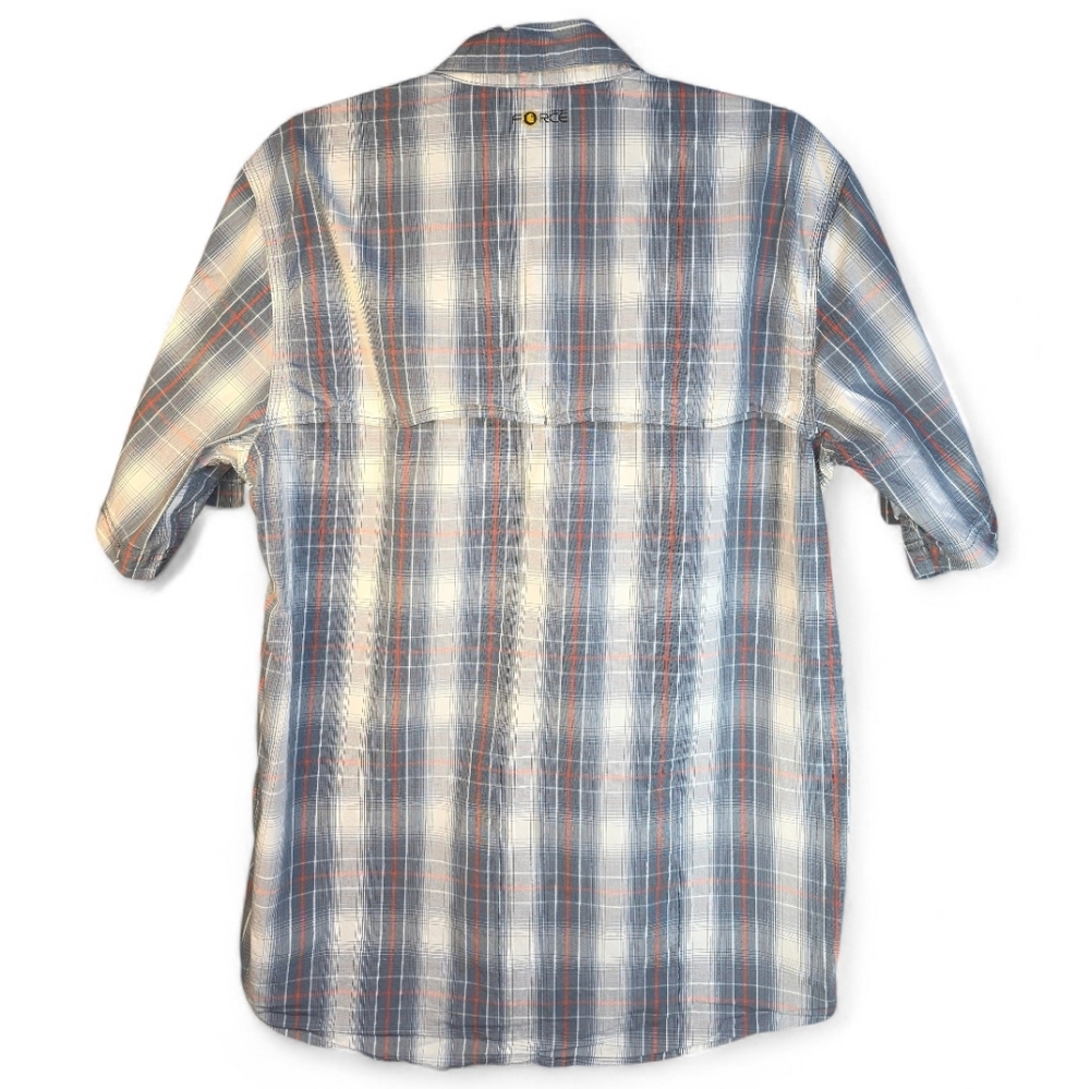 Carhartt Force Men's M Plaid Button Down Shirt Ventilated Back‎ Workwear Outdoor